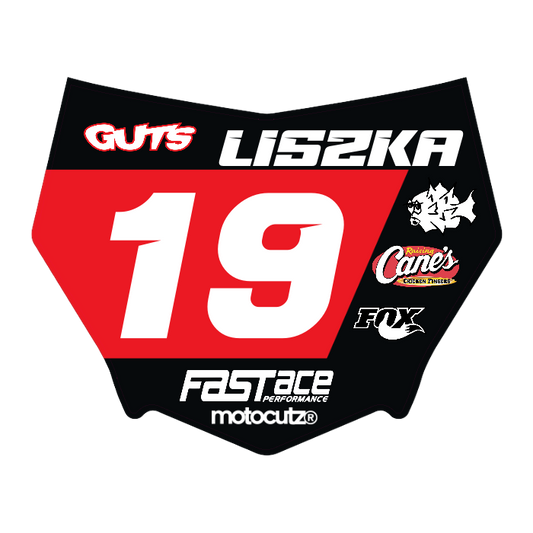 CUSTOM MOTOCUTZ FRONT PLATE DECAL