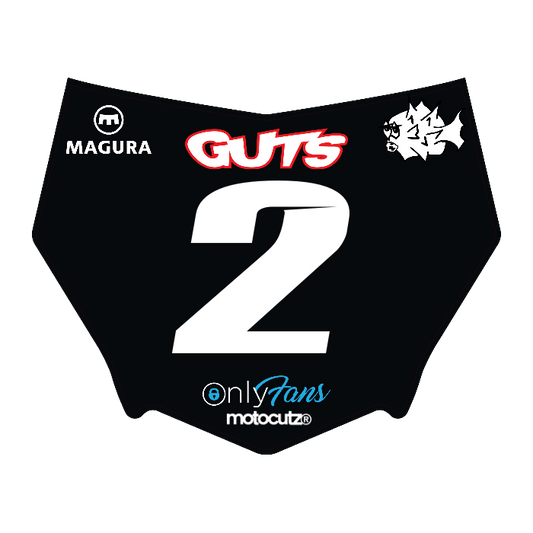 CUSTOM MOTOCUTZ FRONT PLATE DECAL
