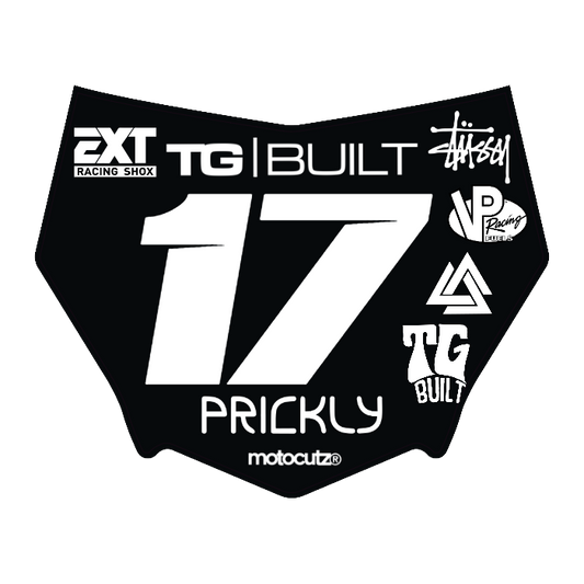 CUSTOM MOTOCUTZ FRONT PLATE DECAL