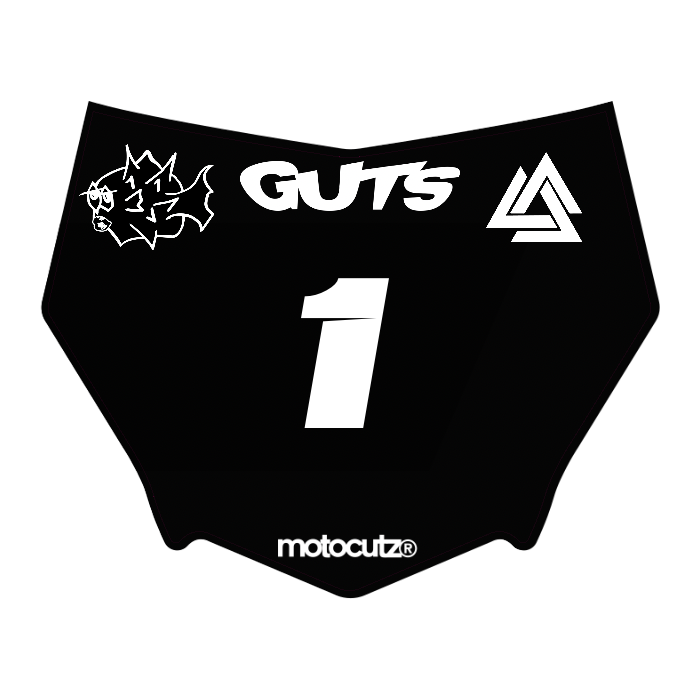 CUSTOM MOTOCUTZ FRONT PLATE DECAL