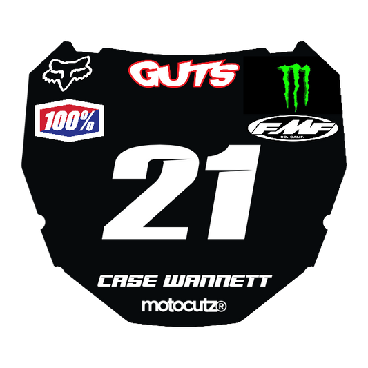 CUSTOM ODI NUMBER PLATE DECAL