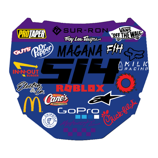 CUSTOM ODI NUMBER PLATE DECAL