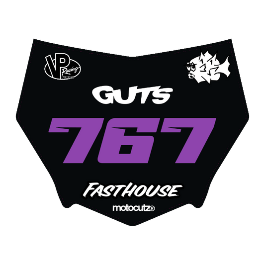 CUSTOM MOTOCUTZ FRONT PLATE DECAL