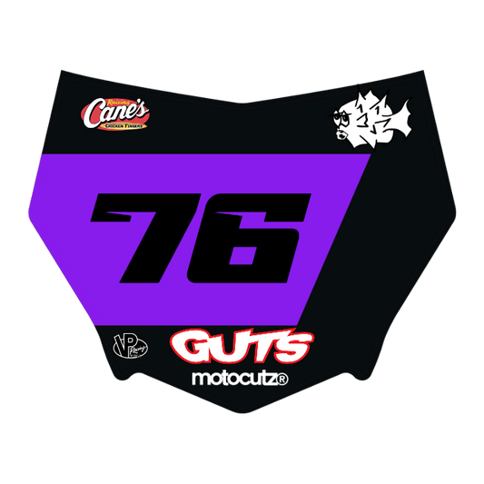 CUSTOM MOTOCUTZ FRONT PLATE DECAL