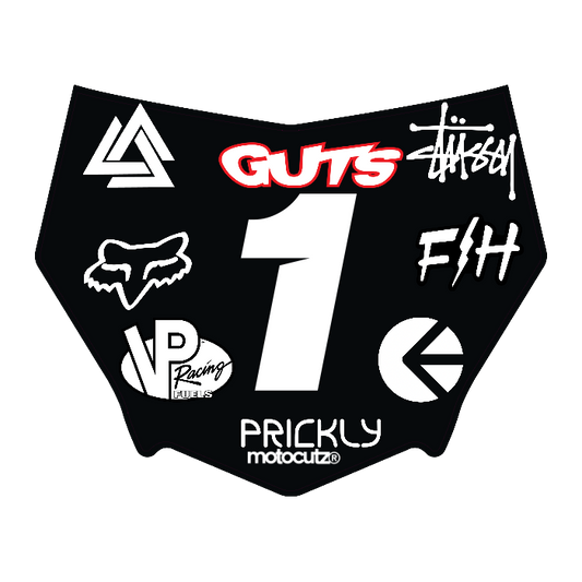 CUSTOM MOTOCUTZ FRONT PLATE DECAL