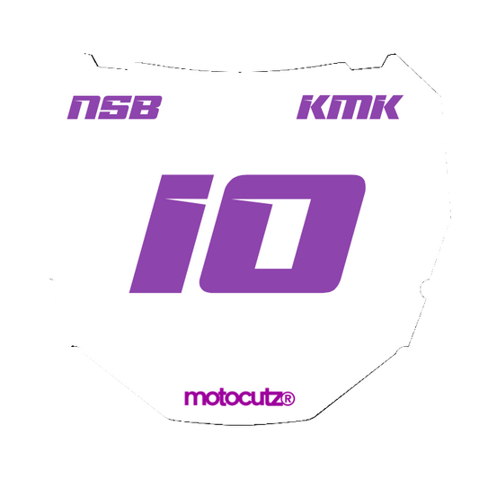 CUSTOM ODI NUMBER PLATE DECAL