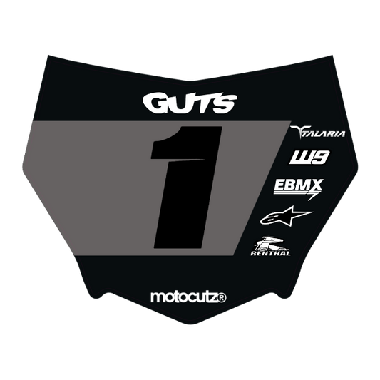 CUSTOM MOTOCUTZ FRONT PLATE DECAL