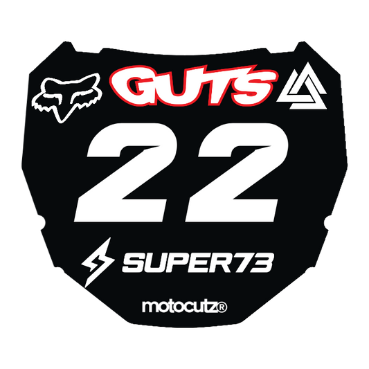 CUSTOM ODI NUMBER PLATE DECAL