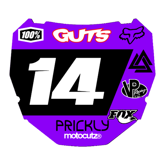 CUSTOM ODI NUMBER PLATE DECAL