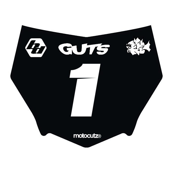 CUSTOM MOTOCUTZ FRONT PLATE DECAL