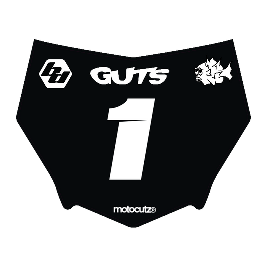CUSTOM MOTOCUTZ FRONT PLATE DECAL