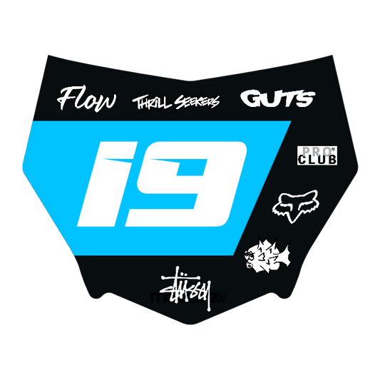CUSTOM MOTOCUTZ FRONT PLATE DECAL