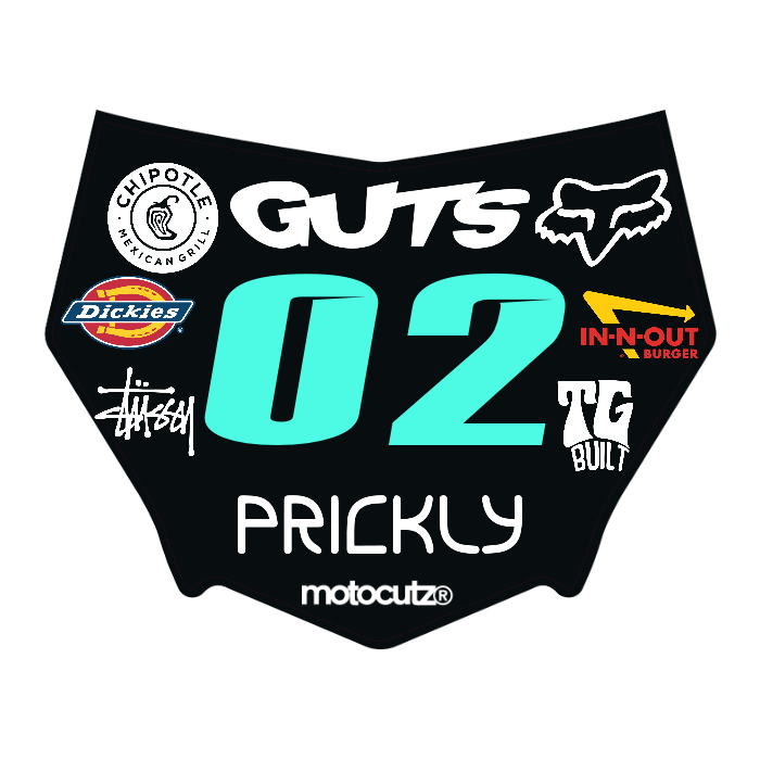 CUSTOM MOTOCUTZ FRONT PLATE DECAL