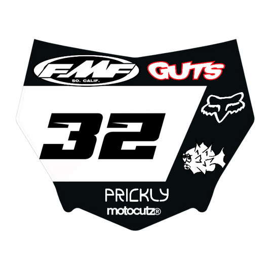 CUSTOM MOTOCUTZ FRONT PLATE DECAL