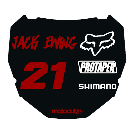 CUSTOM ODI NUMBER PLATE DECAL