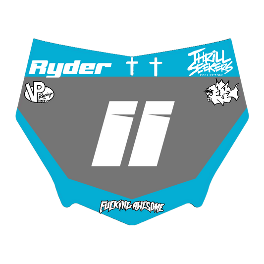 CUSTOM MOTOCUTZ FRONT PLATE DECAL