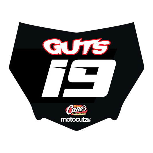 CUSTOM MOTOCUTZ FRONT PLATE DECAL