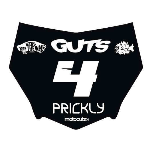 CUSTOM MOTOCUTZ FRONT PLATE DECAL