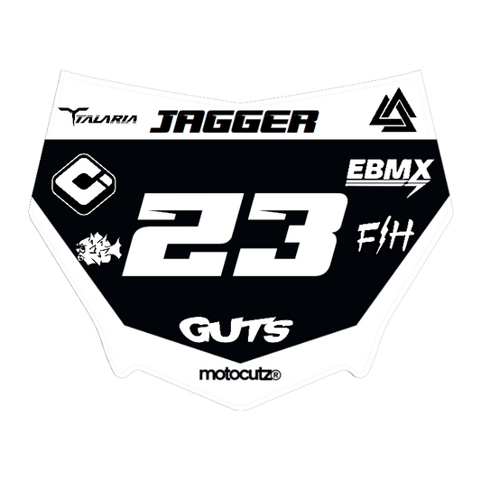 CUSTOM MOTOCUTZ FRONT PLATE DECAL