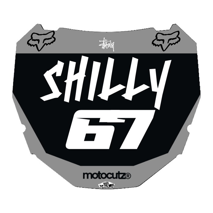 CUSTOM ODI NUMBER PLATE DECAL