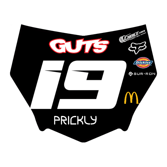 CUSTOM MOTOCUTZ FRONT PLATE DECAL