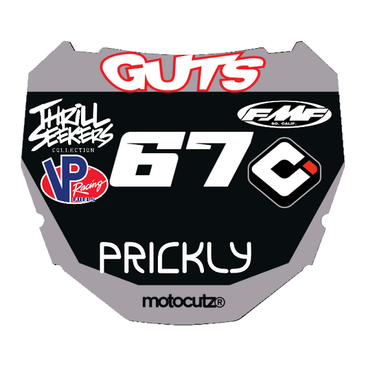 CUSTOM ODI NUMBER PLATE DECAL