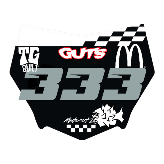 CUSTOM MOTOCUTZ FRONT PLATE DECAL