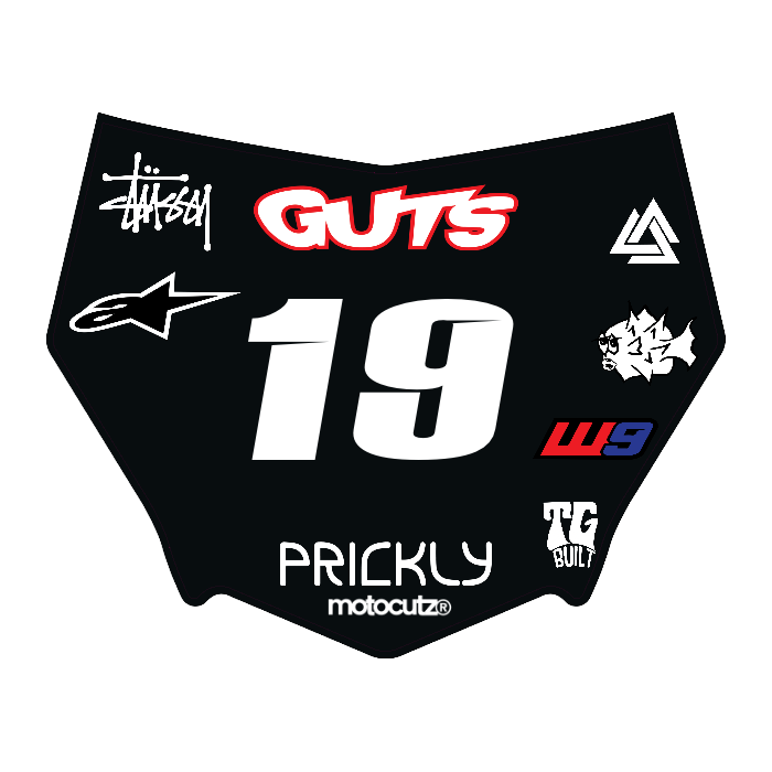 CUSTOM MOTOCUTZ FRONT PLATE DECAL