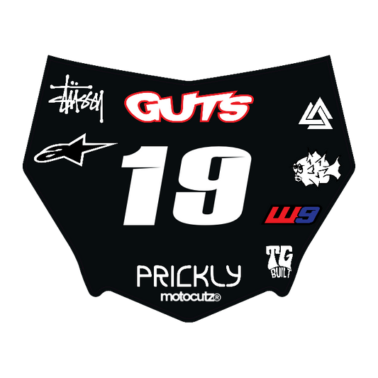 CUSTOM MOTOCUTZ FRONT PLATE DECAL