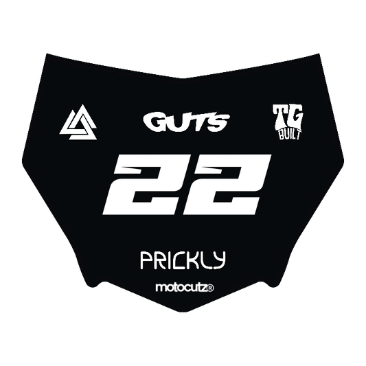 CUSTOM MOTOCUTZ FRONT PLATE DECAL