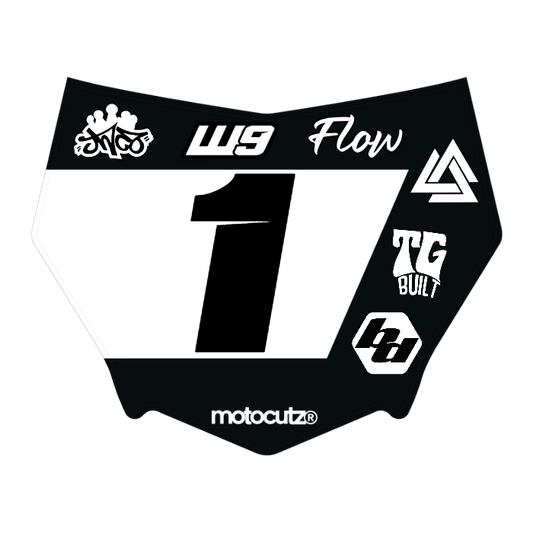 CUSTOM MOTOCUTZ FRONT PLATE DECAL