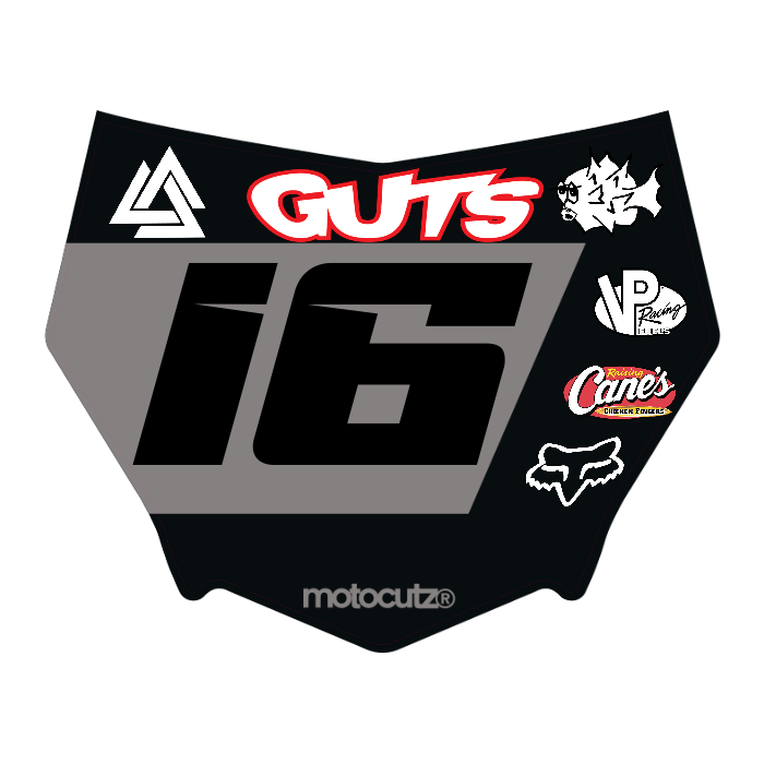 CUSTOM MOTOCUTZ FRONT PLATE DECAL