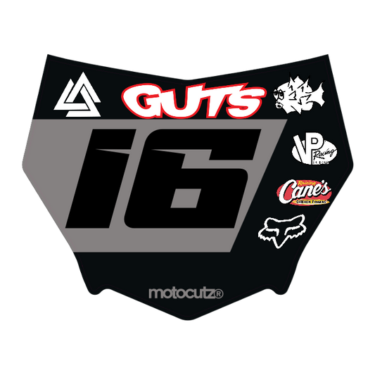 CUSTOM MOTOCUTZ FRONT PLATE DECAL