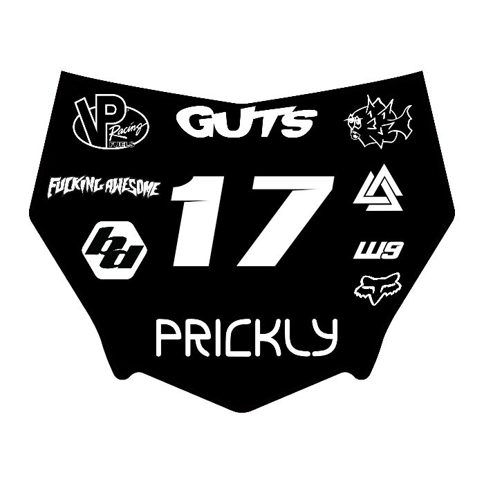 CUSTOM MOTOCUTZ FRONT PLATE DECAL