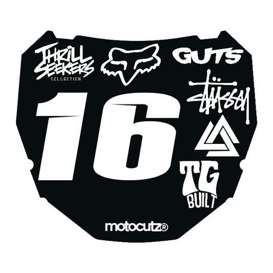 CUSTOM ODI NUMBER PLATE DECAL