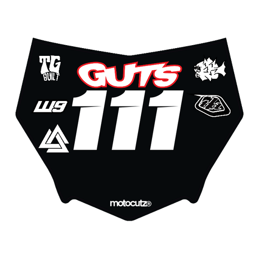 CUSTOM MOTOCUTZ FRONT PLATE DECAL
