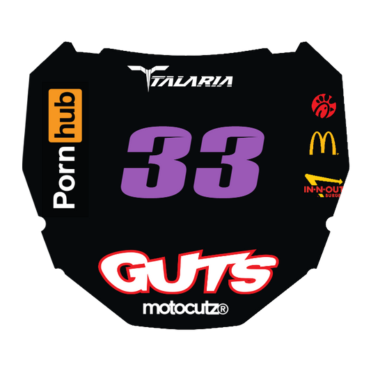 CUSTOM ODI NUMBER PLATE DECAL