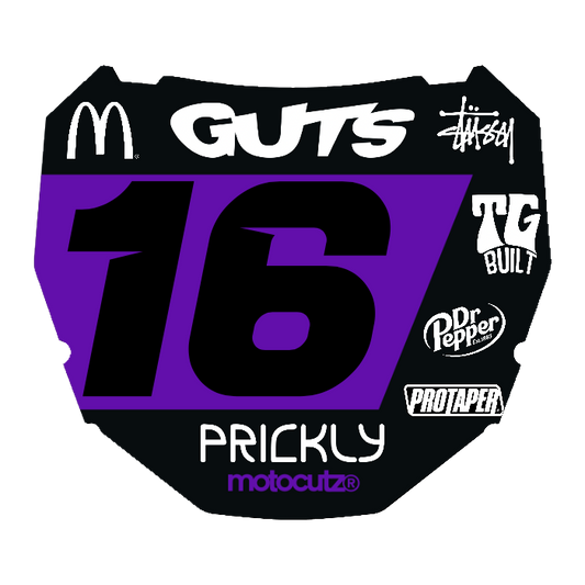 CUSTOM ODI NUMBER PLATE DECAL
