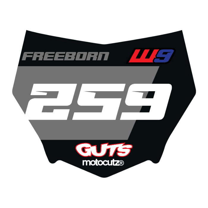 CUSTOM MOTOCUTZ FRONT PLATE DECAL