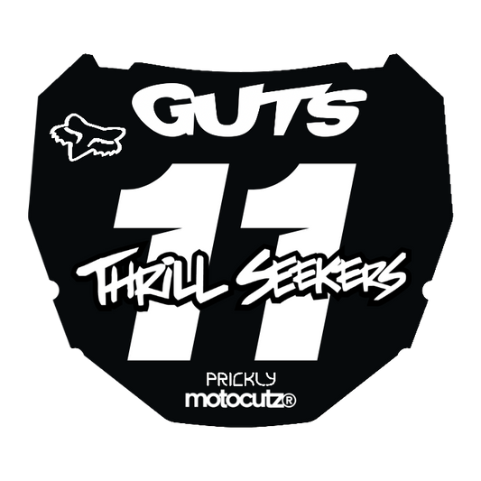 CUSTOM ODI NUMBER PLATE DECAL