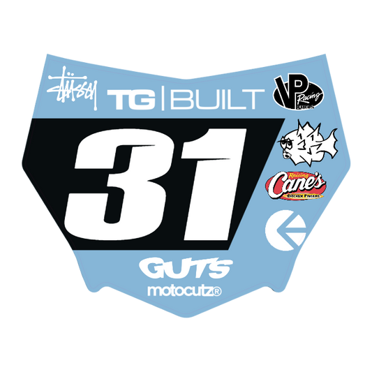 CUSTOM MOTOCUTZ FRONT PLATE DECAL
