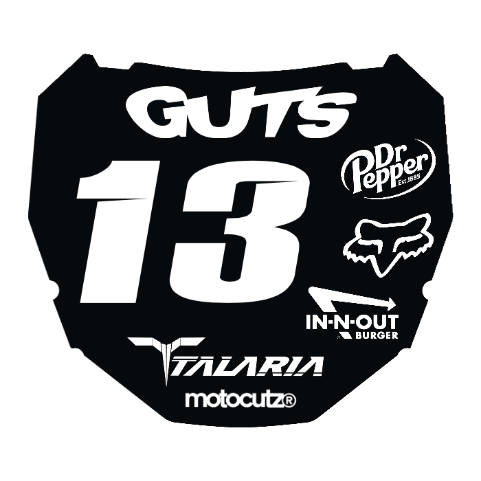 CUSTOM ODI NUMBER PLATE DECAL