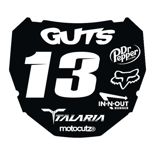CUSTOM ODI NUMBER PLATE DECAL