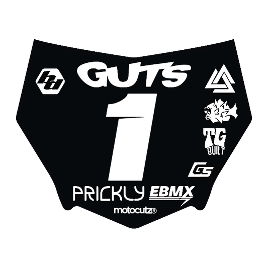 CUSTOM MOTOCUTZ FRONT PLATE DECAL
