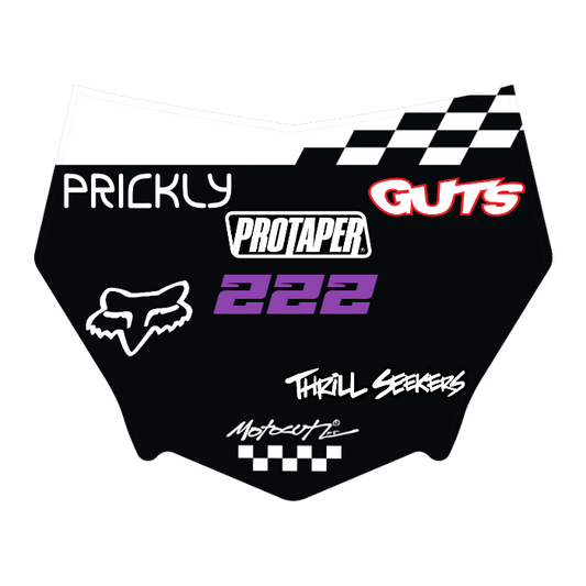 CUSTOM MOTOCUTZ FRONT PLATE DECAL