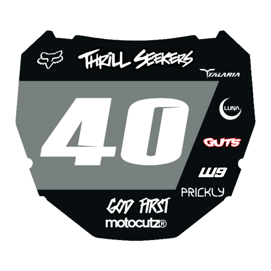 CUSTOM ODI NUMBER PLATE DECAL