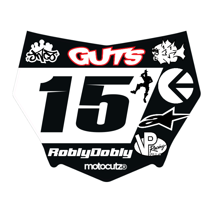 CUSTOM MOTOCUTZ FRONT PLATE DECAL