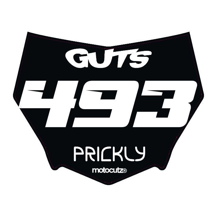CUSTOM MOTOCUTZ FRONT PLATE DECAL