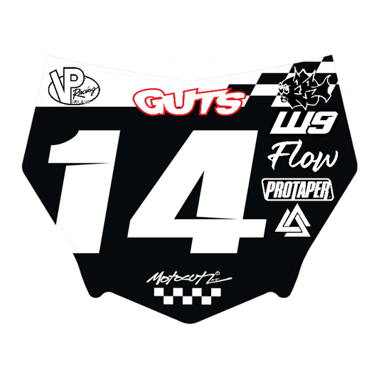 CUSTOM MOTOCUTZ FRONT PLATE DECAL