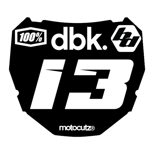 CUSTOM ODI NUMBER PLATE DECAL